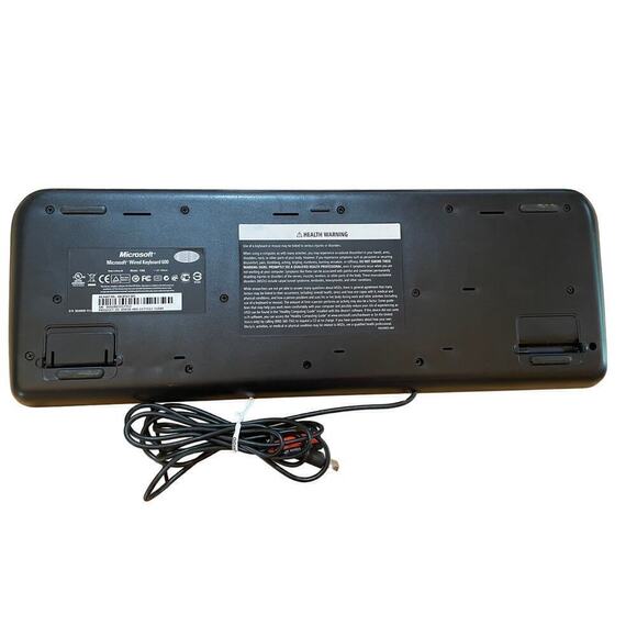 Microsoft Wired Keyboard 600. Black. Model # 1366 - Picture 2 of 3